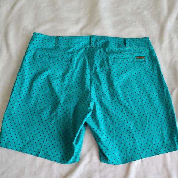 Adidas Golf Shorts Women’s Size 16 Green Diamond Pattern Athletic Casual - Picture 5 of 8